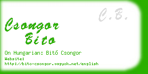 csongor bito business card