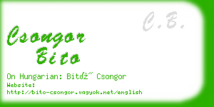 csongor bito business card